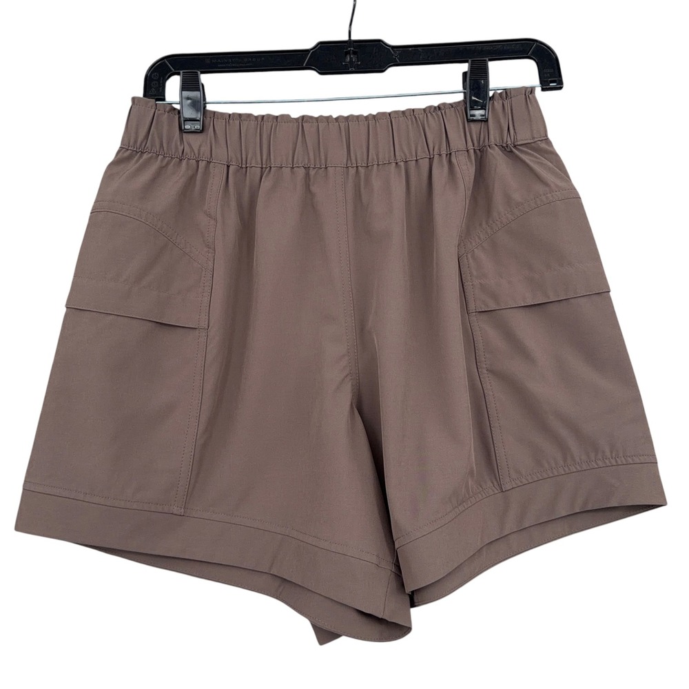 Rae Mode Talulah Women S Polyester Spandex Brown Cargo Shorts P6390